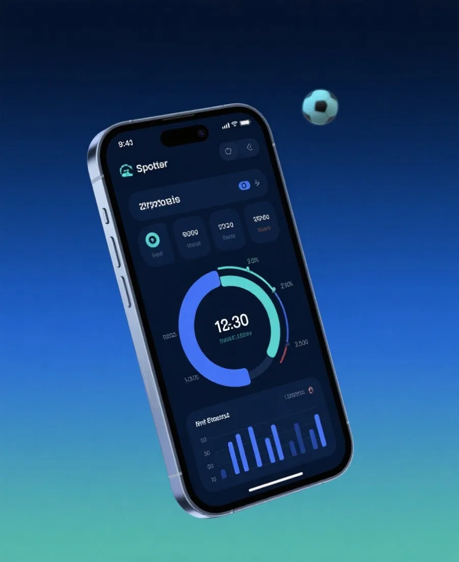 虚拟篮球APP移动端界面示意